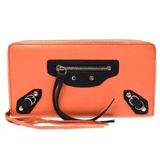 Balenciaga Orange Leather Purses, wallets & cases