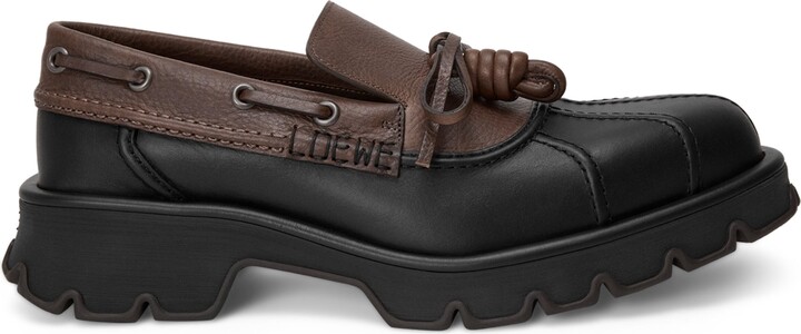 Loewe Leather Bobby Loafers