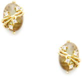 Thumbnail for your product : Indulgems Labradorite Oval Stud Earrings
