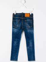 Thumbnail for your product : DSQUARED2 Kids distressed skinny jeans