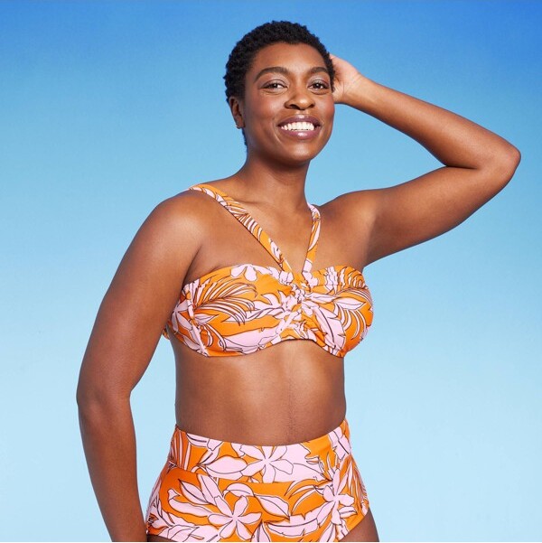 Women's Tropical Print Bralette Bikini Top - Kona Sol™ Orange - ShopStyle  Two Piece Swimsuits
