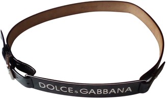 Dolce & Gabbana Black Leather Belts