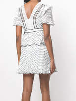 Thumbnail for your product : Self-Portrait printed pleated dress