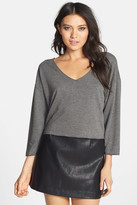 Thumbnail for your product : Leith Dolman Sleeve Crop Sweatshirt