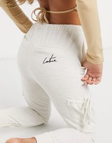Thumbnail for your product : The Couture Club towelled cargo pants in cream