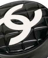 Thumbnail for your product : Chanel Pre Owned 1995 CC diamond-quilted round vanity bag
