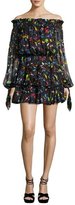 Thumbnail for your product : Caroline Constas Lou Off-the-Shoulder Printed Chiffon Dress, Multi