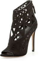 Thumbnail for your product : Brian Atwood Levens Suede Cutout Sandal, Black
