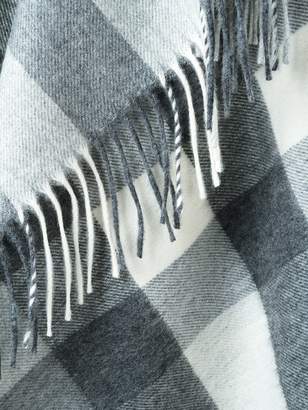 Burberry Check Cashmere and Wool Poncho