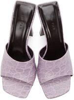 Thumbnail for your product : BY FAR Purple Croc Liliana Mules