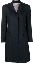 Thumbnail for your product : Thom Browne Sateen 4-Bar Chesterfield Overcoat