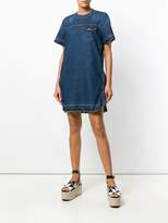 Thumbnail for your product : Sacai denim zip embellished dress