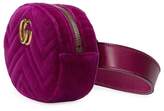 Thumbnail for your product : Gucci GG Marmont matelassé velvet belt bag