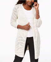 Thumbnail for your product : JM Collection 3/4-Sleeve Open-Knit Cardigan, Created for Macy's