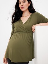 Thumbnail for your product : Gap Maternity Jersey Nursing Wrap Top