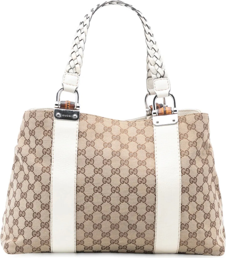 Gucci Pre-Owned 2016-2025 Medium GG Canvas Bamboo Libeccio tote bag