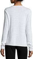 Thumbnail for your product : Elie Tahari Miranda Embellished Crewneck Sweater, Antique White