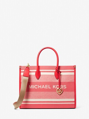 Michael Kors Canvas Kimberly Tote Bag Red Cloth ref.896497 - Joli