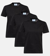Thumbnail for your product : Prada Pack of 3 cotton T-shirts