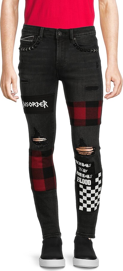 Cult of Individuality Punk Ripped Super Skinny Jeans