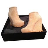 Thumbnail for your product : Camilla Skovgaard Beige Leather Ankle boots