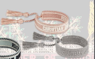 Christian Dior Bracelet Set Pink & Grey - ShopStyle