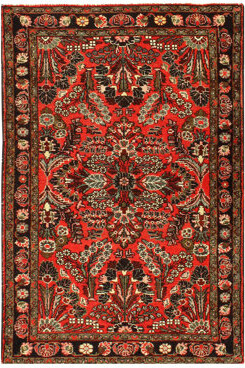 Waylynn One-of-a-Kind 3'3" x 4'11" 1920s Wool Area Rug in Rust/Brown