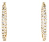 Thumbnail for your product : Roberto Coin Inside-Out Diamond Hoop Earrings