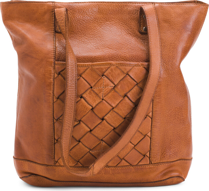 Vilenca Holland Leather North South Tote - ShopStyle Shoulder Bags