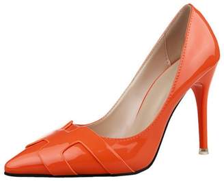 COOLCEPT Women Stiletto Pumps Basic Patent Solid Ladies Office Dress High Heel Shoes