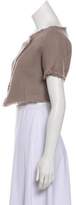 Thumbnail for your product : Fabiana Filippi Cropped Short Sleeve Cardigan Cropped Short Sleeve Cardigan