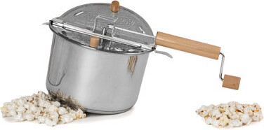 Wabash Valley Farms Whirley Pop Stove Top Popcorn Popper Stainless Steel