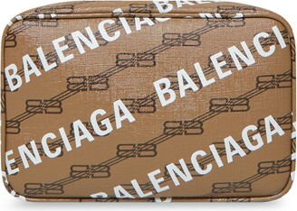 Shop Balenciaga Signature Small Camera Bag Bb Monogram Coated Canvas