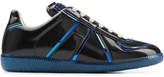 Thumbnail for your product : Maison Margiela Patent Leather Sneakers with Metallic Trims
