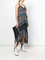 Thumbnail for your product : Pinko logo embossed fringe clutch bag