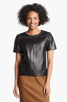 Thumbnail for your product : Halogen Leather Front Top (Regular & Petite) (Online Only)