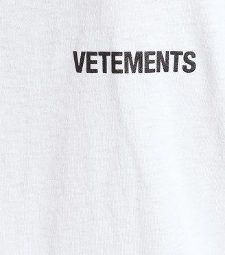 Vetements Logo cotton t-shirt