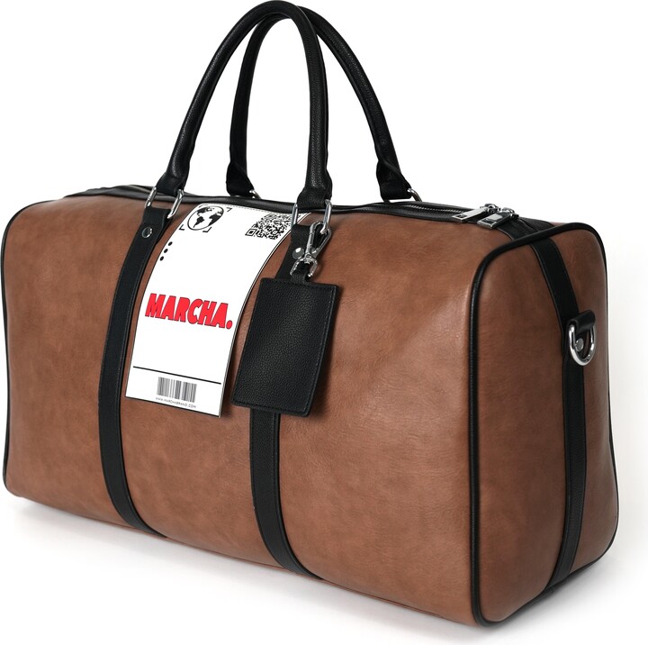 Marcha Duffle Bag – Brown Leather