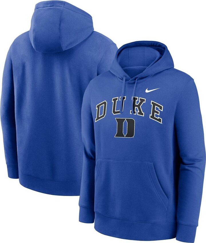 Nike Men's Royal Duke Blue Devils Club Fleece Arch Pullover Hoodie