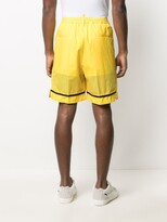 Thumbnail for your product : DSQUARED2 Perforated Logo Track Shorts