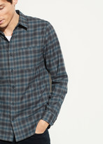 Thumbnail for your product : Vince Shadow Plaid Long Sleeve