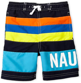 Nautica Toddler Boys) Stripe Color Block Boart Shorts