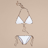 Thumbnail for your product : Burberry Check Trim Triangle Bikini