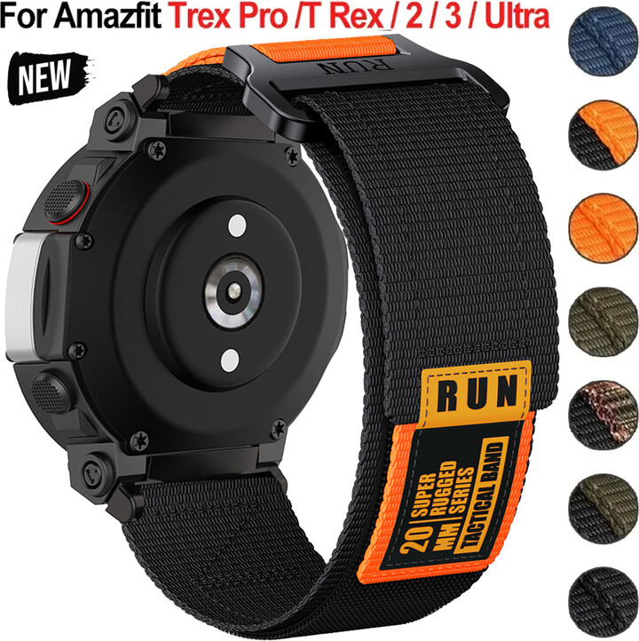 Geekthink Nylon Strap For Amazfit T-rex 2 3 Ultra Watch Band For Huami Amazfit Trex Pro T Rex Sport Belt Smartwatch Bracelet Accessories