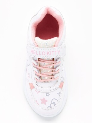 Hello Kitty Girls Iridescent Trainers - White