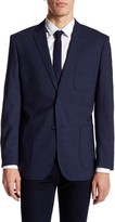 Thumbnail for your product : English Laundry Trim Fit Dark Blue Plaid Two Button Notch Lapel Wool Suit Separates Jacket