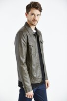 Thumbnail for your product : Urban Outfitters Your Neighbors Matte Faux Leather Trucker Jacket