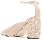 Thumbnail for your product : Grey Mer pearl embellished heel pumps