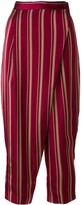Thumbnail for your product : Antonio Marras Foldover Striped Trousers