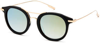 Salt Taft Round Polarized Sunglasses, Black/Gold